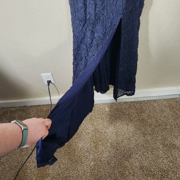 Trixxi Dress Navy Blue Size 1 NWT - Trixxi Prom Dress - Picture 5 of 15